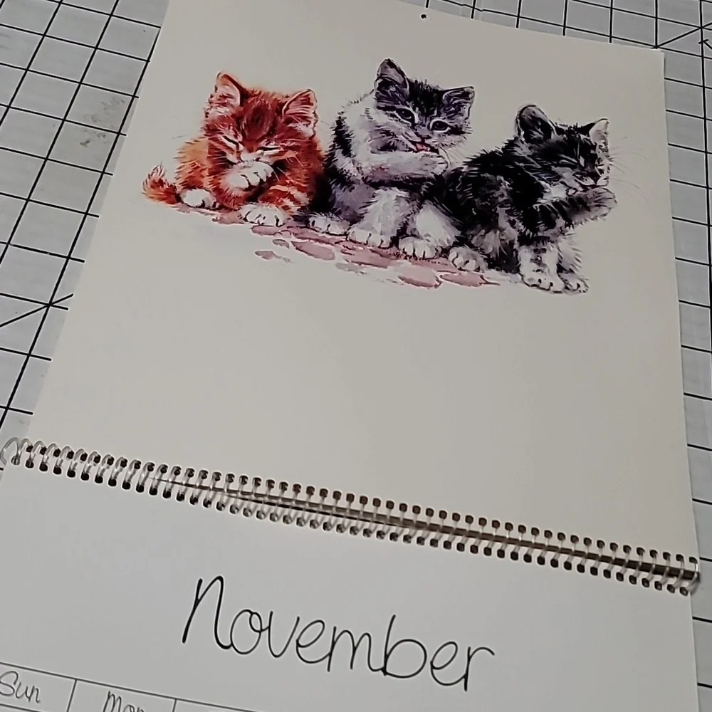 1985 Cozy Kittens Calendar, American Greetings - Vintage‎